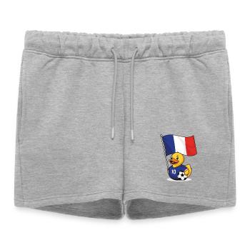 France Football Shirt for Fans - Women’s Premium Organic Sweatshorts - heather grey - Front - AI Model Female 172 light (172cm)