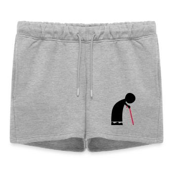 granny - Women’s Premium Organic Sweatshorts - heather grey - Front - AI Model Female 172 light (172cm)