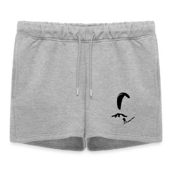 paragliding - Women’s Premium Organic Sweatshorts - heather grey - Front - AI Model Female 172 light (172cm)