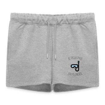 je peux pas j'ai plongée - Short de survêtement femme premium - gris chiné - Devant - AI Model Female 172 light (172cm)