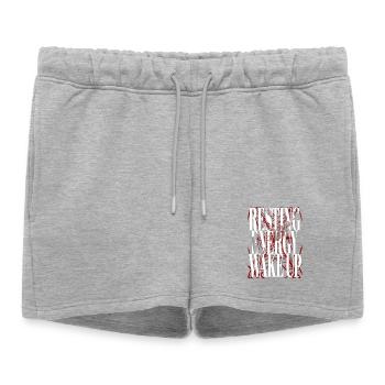 L’énergie au repos réveille l’électricité énergie mathématiques - Short de survêtement femme premium - gris chiné - Devant - AI Model Female 172 light (172cm)