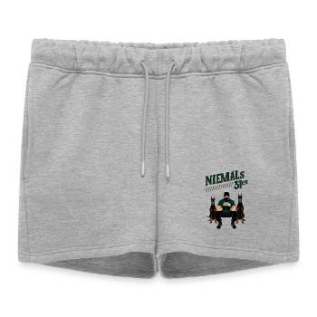 Never 31 - Women’s Premium Organic Sweatshorts - heather grey - Front - AI Model Female 172 light (172cm)