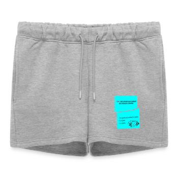 Citation Humoristique Matinales d'un râleur - Short de survêtement femme premium - gris chiné - Devant - AI Model Female 172 light (172cm)