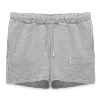 You Are Not Alone 988 - Women’s Premium Organic Sweatshorts - heather grey - Front - AI Model Female 172 light (172cm)