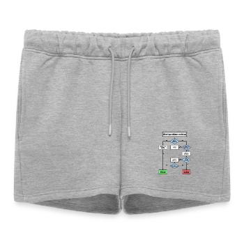 Résolution de problème! - Short de survêtement femme premium - gris chiné - Devant - AI Model Female 172 light (172cm)