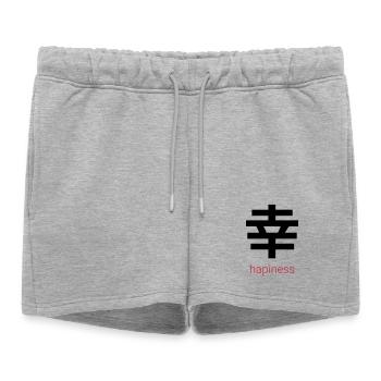 幸 – Le bonheur japonais - Short de survêtement femme premium - gris chiné - Devant - AI Model Female 172 light (172cm)