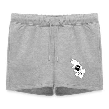 Corse du sud - Short de survêtement femme premium - gris chiné - Devant - AI Model Female 172 light (172cm)