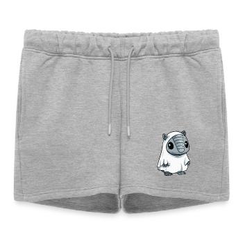 tatou fantôme d’Halloween - Short de survêtement femme premium - gris chiné - Devant - AI Model Female 172 light (172cm)