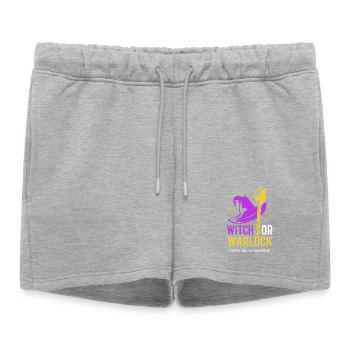 Révélation du sexe d’Halloween - Short de survêtement femme premium - gris chiné - Devant - AI Model Female 172 light (172cm)