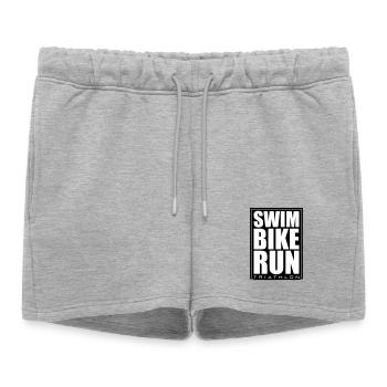 Triathlon Natation Cyclisme Course à pied - Short de survêtement femme premium - gris chiné - Devant - AI Model Female 172 light (172cm)