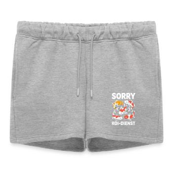 Désolé service de carpes koi drôle de poisson de carpe - Short de survêtement femme premium - gris chiné - Devant - AI Model Female 172 light (172cm)