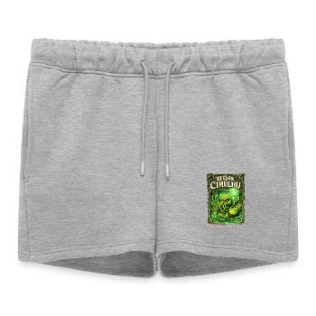 Le retour de Cthulhu - Short de survêtement femme premium - gris chiné - Devant - AI Model Female 172 light (172cm)