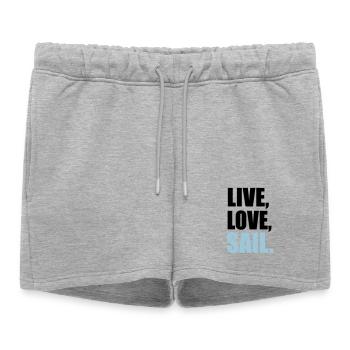 voile - Short de survêtement femme premium - gris chiné - Devant - AI Model Female 172 light (172cm)