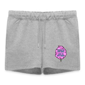 Dessert Confectioner Sugar Statement Sweets - Women’s Premium Organic Sweatshorts - heather grey - Front - AI Model Female 172 light (172cm)