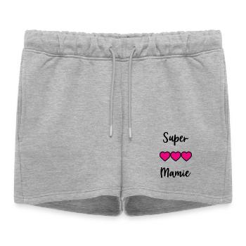 GRANNY. MOM. GRANDMA. MOTHER'S DAY - Women’s Premium Organic Sweatshorts - heather grey - Front - AI Model Female 172 light (172cm)