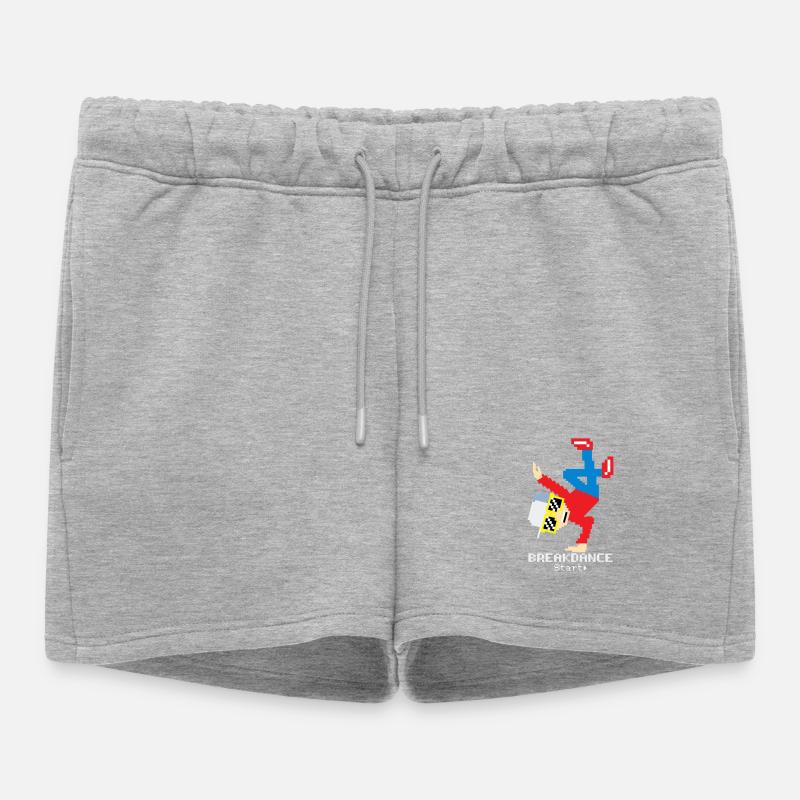 Breakdance B-Boy - Women’s Premium Organic Sweatshorts - heather grey