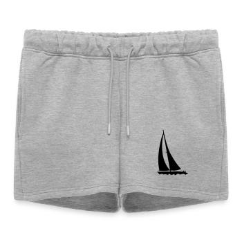voile - Short de survêtement femme premium - gris chiné - Devant - AI Model Female 172 light (172cm)