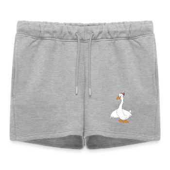 funny animals for Christmas - Women’s Premium Organic Sweatshorts - heather grey - Front - AI Model Female 172 light (172cm)