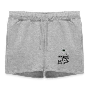 Protection de l’environnement - Short de survêtement femme premium - gris chiné - Devant - AI Model Female 172 light (172cm)