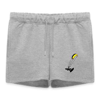 Kitesuf flex - Women’s Premium Organic Sweatshorts - heather grey - Front - AI Model Female 172 light (172cm)