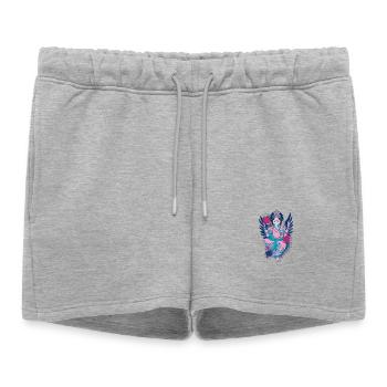 Ganesha, votre dieu de la fortune, libère la voie - Short de survêtement femme premium - gris chiné - Devant - AI Model Female 172 light (172cm)