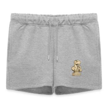Philosoraptor - Short de survêtement femme premium - gris chiné - Devant - AI Model Female 172 light (172cm)