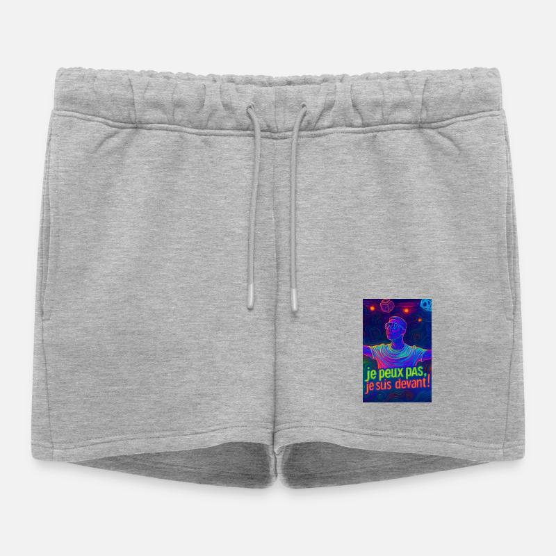 techno - Women’s Premium Organic Sweatshorts - heather grey