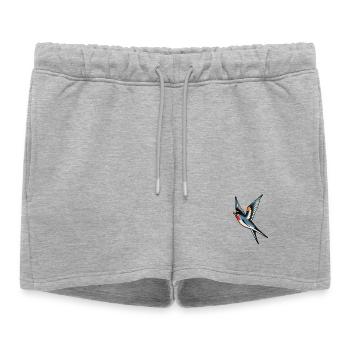 Hirondelle tatouée classique - Short de survêtement femme premium - gris chiné - Devant - AI Model Female 172 light (172cm)
