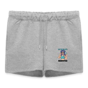 Mythologie moderne de Méduse relancée - Short de survêtement femme premium - gris chiné - Devant - AI Model Female 172 light (172cm)