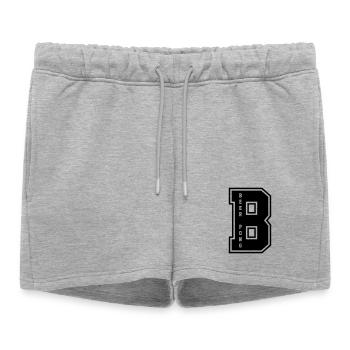 Bière Pong B - Short de survêtement femme premium - gris chiné - Devant - AI Model Female 172 light (172cm)