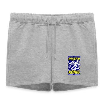Pistes de ski de König - Short de survêtement femme premium - gris chiné - Devant - AI Model Female 172 light (172cm)