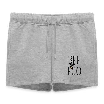 Abeille Engagée Transition Bio - Short de survêtement femme premium - gris chiné - Devant - AI Model Female 172 light (172cm)