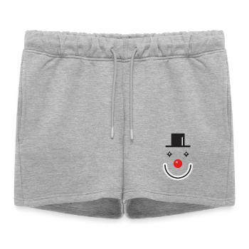 Clown - Short de survêtement femme premium - gris chiné - Devant - AI Model Female 172 light (172cm)