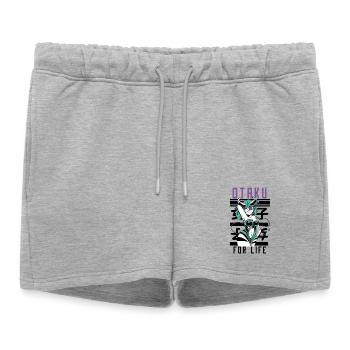 Otaku For Life Anime Kawaii Succube Art - Short de survêtement femme premium - gris chiné - Devant - AI Model Female 172 light (172cm)