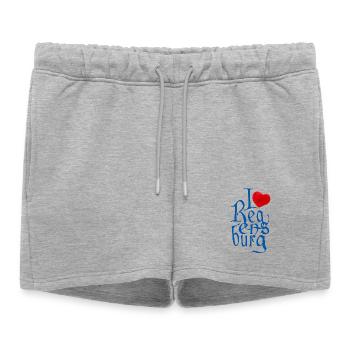 J’adore Ratisbonne ! - Short de survêtement femme premium - gris chiné - Devant - AI Model Female 172 light (172cm)
