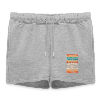 VTT, VTT, Rat de bibliothèque, Rat de bibliothèque, Rat de bibliothèque - Short de survêtement femme premium - gris chiné - Devant - AI Model Female 172 light (172cm)