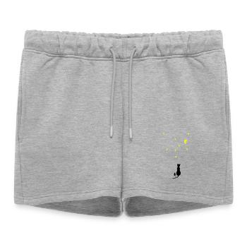 Cat & Mouse - Short de survêtement femme premium - gris chiné - Devant - AI Model Female 172 light (172cm)