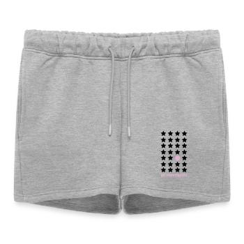 Sois différent – Pastel Point Sois différent - Short de survêtement femme premium - gris chiné - Devant - AI Model Female 172 light (172cm)