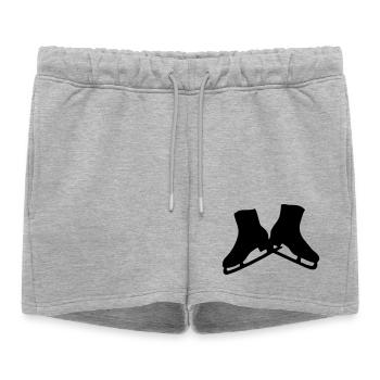 skates - Women’s Premium Organic Sweatshorts - heather grey - Front - AI Model Female 172 light (172cm)