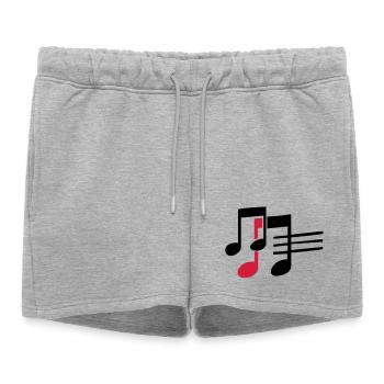 musique - Short de survêtement femme premium - gris chiné - Devant - AI Model Female 172 light (172cm)