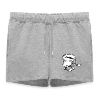 Bodensee - Short de survêtement femme premium - gris chiné - Devant - AI Model Female 172 light (172cm)