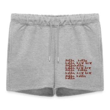 adolescent - Short de survêtement femme premium - gris chiné - Devant - AI Model Female 172 light (172cm)