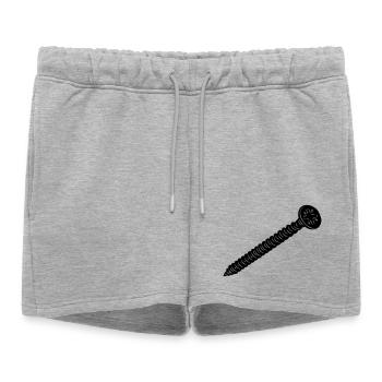 Screw for plug - Women’s Premium Organic Sweatshorts - heather grey - Front - AI Model Female 172 light (172cm)
