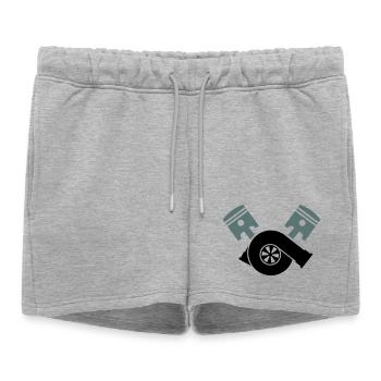 Turbocompresseur à piston moteur - Short de survêtement femme premium - gris chiné - Devant - AI Model Female 172 light (172cm)