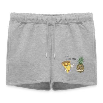 Pas question, cela ne fonctionne pas - Short de survêtement femme premium - gris chiné - Devant - AI Model Female 172 light (172cm)