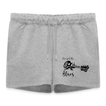 J’ai eu le blues - Short de survêtement femme premium - gris chiné - Devant - AI Model Female 172 light (172cm)