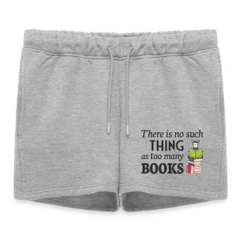 Lire Zebra, il n’y a pas trop de livres - Short de survêtement femme premium - gris chiné - Devant - AI Model Female 172 light (172cm)