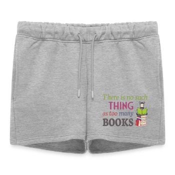 Lire Zebra, il n’y a pas trop de livres - Short de survêtement femme premium - gris chiné - Devant - AI Model Female 172 light (172cm)