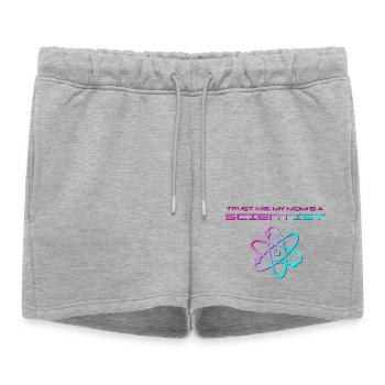 Croyez-moi, ma mère est une scientifique - Short de survêtement femme premium - gris chiné - Devant - AI Model Female 172 light (172cm)