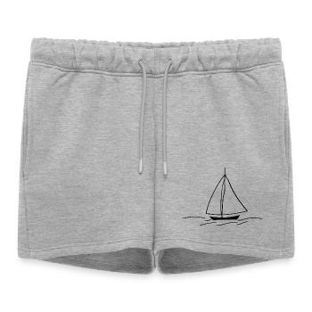 Voilier 2 - Short de survêtement femme premium - gris chiné - Devant - AI Model Female 172 light (172cm)